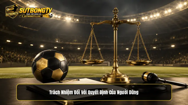 Miễn trừ trách nhiệm đối với quyết định của người dùng trên Sutbongtv