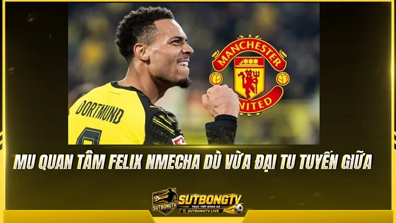 MU quan tâm Felix Nmecha dù vừa đại tu tuyến giữa